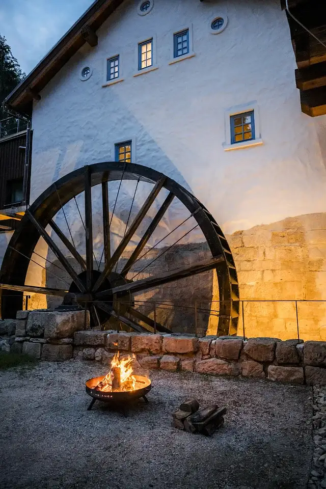 The North Mill at night